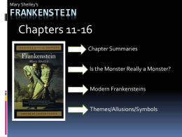 ENG 3U – Frankenstein