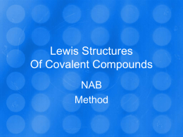 Lewis Structures Of Covalent Compounds