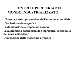 Centro e periferia nel mondo industrializzato