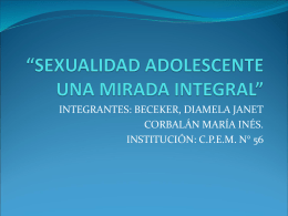 14. Sexualidad Adolescente una Mirada Integral power