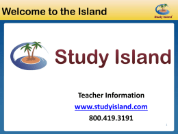 Teacher PP - Study Island Help