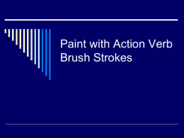 Paint with Action Verb Brush Strokes