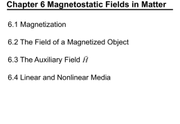 6.1 Magnetization