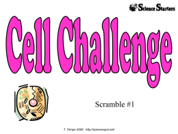 Cell Scramble 1 - The Science Spot