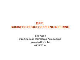BPR - Sezione di Informatica e Automazione