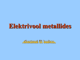 Elektrivool Metallides