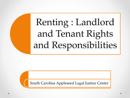 Landlord and Tenant Rights and Responsibilities