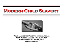 powerpoint-slavery - Youth Advocate Program International