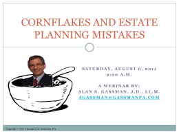 Powerpoint - Gassman Law Associates, PA