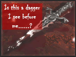 Is this a dagger I see before me......?
