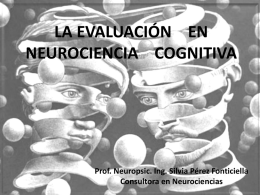 evaluac neuropsicologica - IINNUAR Investigaciones