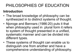 1294990622Philosophies of Education