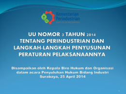 UU 3-2014 Penyuluhan Surabaya
