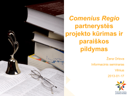 Comenius Regio - Švietimo mainų paramos fondas