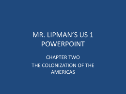 MR. LIPMAN`S US 1 POWERPOINT