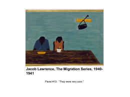 Jacob Lawrence, The Migration Series, 1940-1941