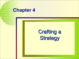 Crafting Strategy - Quest for Resources & Competitive Advantage