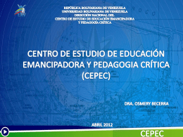 Presentación CEPEC 2012