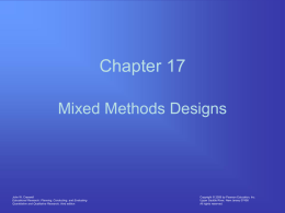 17_Mixed Methods Designs