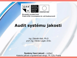 Audit systému jakosti