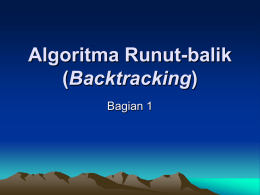 Algoritma Runut-balik (Backtracking)