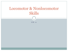 Locomotor & Nonlocomotor Skills