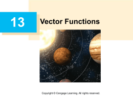 13.2 Derivative and Integral of Vector Functions