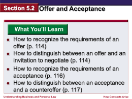 Section 5.2 Assessment Understanding Business and Personal Law