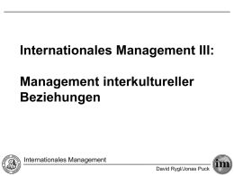 Skript "Internationales Management"