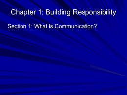 Chapter 1: Building Responsibility—ethics in