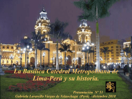 Catedral de Lima-Historia - Holismo Planetario en la Web