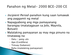 Panahon ng Metal - HEKASI 1-7