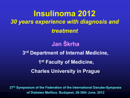 Insulinoma 2012