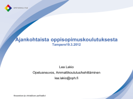 OPSO_Tampere_19032011 - Suomen Oppisopimuskoulutuksen