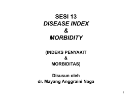 Klasifikasi, Kodifikasi Penyakit 9 Pertemuan 13
