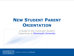 New Student Parent Orientation