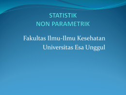 Materi10STAT_NONPAR - Universitas Esa Unggul