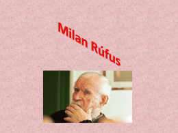 Milan Rúfus-prezentácia, život a dielo.