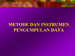Bab5-Metode dan Instrumen Pengumpulan Data