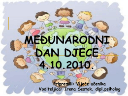 Međunarodni dan djece 4.10.2010.
