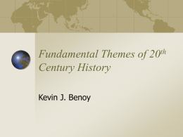 Themes of 20th century history