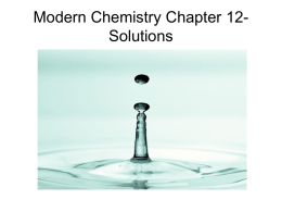 Modern Chemistry Chapter 12
