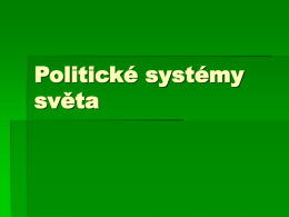 Politické systémy světa