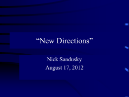 “New Directions”