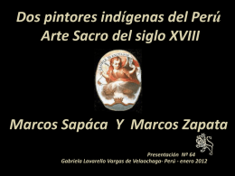M. Sapaca y M. Zapata: Dos pintores indígenas del Perú