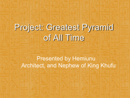 Great Pyramid presentation (PowerPoint file)