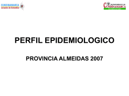 perfil epidemiologico provincia almeidas 2007