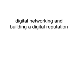 building a career-ready digital network and profile