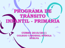 PROGRAMA de TRÁNSITO INFANTIL-PRIMARIA