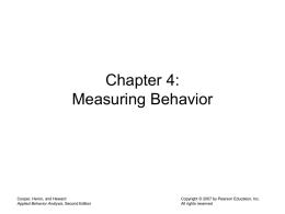Measuring Behavior